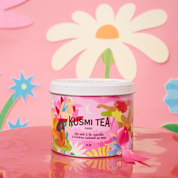 Té verde con menta bio con aroma natural de rosa