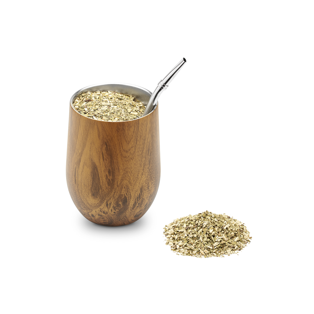 Calebasse in acciaio inox per mate 35cl