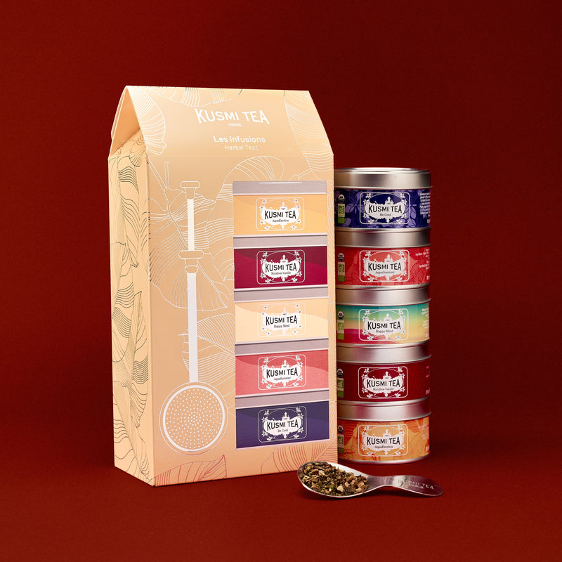 Coffret Les Infusions bio avec infuseur à thé